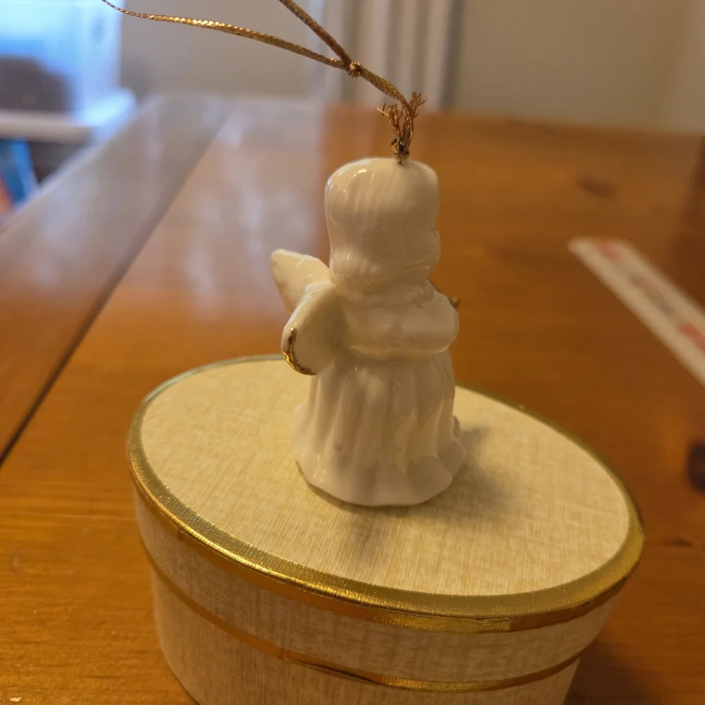 Vintage White Porcelain Ornaments
